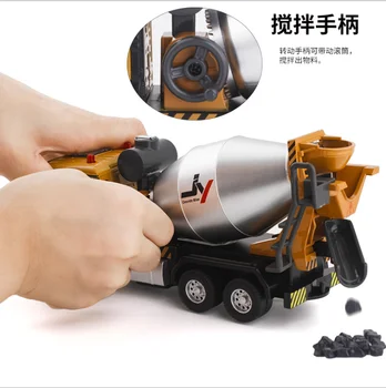 Cheng mixér truck konkrétne vozidlo kameň sa zvuk, svetlo vrátiť sily zliatiny hračka narodeniny nový rok Vianočný darček