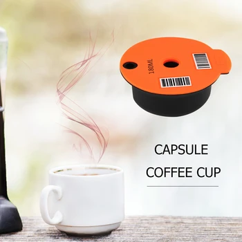 Naplniteľné Opakovane Kávové Kapsule Struky Šálky Kávy Nespresso Kapsule Pod Slicone Veko Kompatibilné s Bosch Tassimo 60/180ml