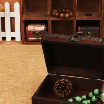 70% Teplej Predaj Uzamykateľné Drevené Šperky Úložný Box Prípade Náhrdelníky Náušnice Držiteľ Organizátor