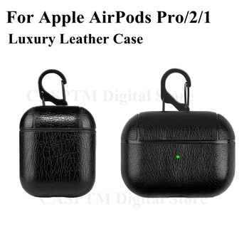 Luxusné Kožené puzdro pre Apple AirPods Pro 2 1 Gen Ochranný Kryt pre Airpods pro 3. Prípade fundas pre airpods 2 Coque Vzduchu Struky