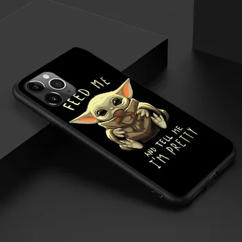 Star Wars Mandalorian Dieťa Yoda iPhone 11 Prípade TPU Disney Telefón puzdro pre iPhone 12/12PRO/X/7/8/7Plus/8Plus/X/XR/12mini