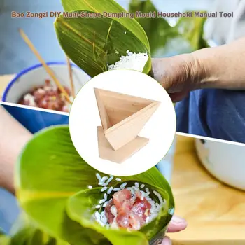 Zongzi Trojuholníkovej Formy Drevené Knedľa Plesne DIY Sushi Ryže Loptu Čínske Jedlo Nástroj Domáci Koláč na Pečenie Kuchynské Doplnky