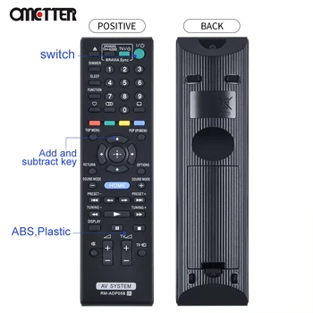 Vhodné pre Sony AV remote controlRM-ADP058 RM-ADP054 RM-ADP059 RM-ADP060 BDV-E77 BDV-E690 HBD-EF200 HBD-F700 HBD-N9100 N9100W