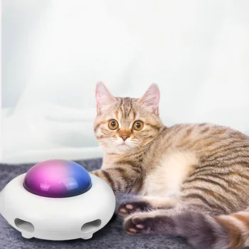 Interaktívne Mačka Teaser Gramofónu Chytať Hračky Pierko Stick Samostatne Ammusement Inteligencie Trainning Gravitačné UFO