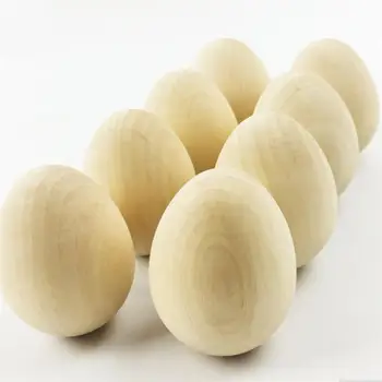 10pcs Drevená Imitácia Simulácia Vajcia Sfarbenie Maľované Veľkonočné Vajíčka DIY Dekorácie, Darčeky, Hračky Pre Vianočné, Veľkonočné Domácej Strane
