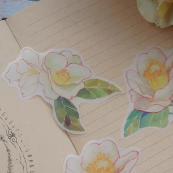30pcs DIY Sadu White Orchid Dizajn Papiera Ako Kreatívne Plavidlá Papier Pozadí Scrapbooking DIY Použitie