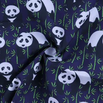 50*145 panda vzor Polyester bavlnená Tkanina Patchwor Vytlačené na Tkaniva, Detský bytový Textil pre Šitie Bábika Šaty Opony