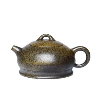 Yixing fialová hliny hrniec dreva vystrelil glazúrou oddiel blato half moon čistý ručné výtvarné čaj hrniec čaju nastaviť špeciálnu cenu
