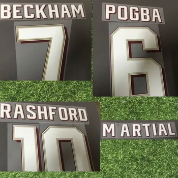 Top Kvalita 2019-2020 UCL Beckham Nameset Rashford Pogba Bojových Mata Prispôsobiť Akejkoľvek Názov Počet Železa Futbal Patch