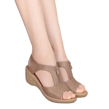 2021 Lete ženy sandále klin sandále plus veľkosť sandále ploché topánky dámske sandále dámske rímske sandále sandalias mujer