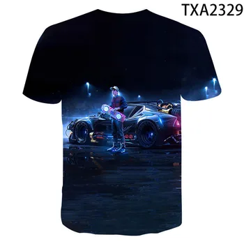 2021 Nové Letné Auto 3D Tlač T-shirt Mužov A Žien v Pohode Auto Hore T-Shirt
