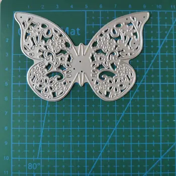 Rezanie Zomrie Veľký Motýľ Duté Kov pre DIY Scrapbooking fotoalbum Razba Papier Karty 95*63mm