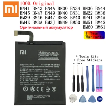 Xiao Mi Originálne Batérie Telefónu Pre Xiao Redmi Poznámka 4 4X 4A 5A 6 6A 7 3 Pro 3S 3X Mi 5 6 4S Mi 2 5S Plus Náhradné batérie