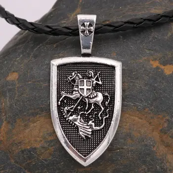 Kúzlo mužov náhrdelník Archanjela St. Michael Chrániť Mi Saint ochranný Štít Talizman prívesok šperky
