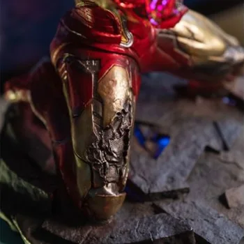 Marvel Avengers Koncovka Final Battle Živice Socha Ironman Super Hrdina Iron Man MK85 Kolenách&Štekať Prsty GK Svetelný Obrázok