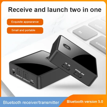 Bezdrôtový Bluetooth 5.0 Prijímač Vysielač Adaptér 2 V 1 Bezdrôtový Vysielač Adaptér 3,5 Mm Aux Optický Audio Music Prijímač