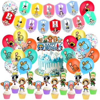 1Set Narodeninové Balóny Deti Party Dekorácie Baby Sprcha Balóny Happy Birthday Bannery Anime Jeden Kus Tému Cupcake Mulčovače