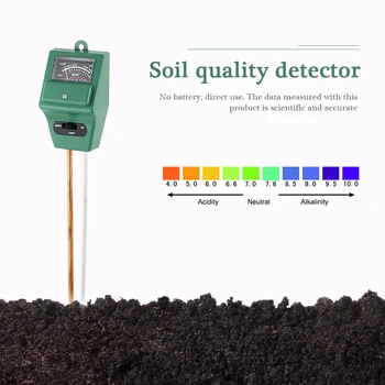 Vlhkosť, Svetlo Pôdy Test Kit pH Meter Ľahko Účtovná 3 v 1 Časť Eco-priateľský Nástroj pre Rastliny, Kvety, Záhradné Náradie
