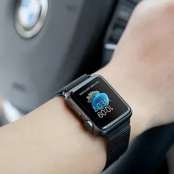 Puzdro+Pútko pre Apple hodinky kapela 44 mm 40 mm 42mm 38 mm Magnetické milanese slučky náramok náramok pre iwatch série 6 5 4 3 SE popruh