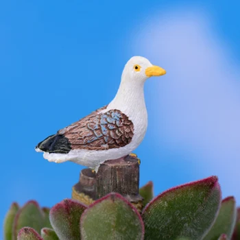 ZOCDOU 1 Kus Seagull Mora Mew Vták Mora-čajka Quet Čajka Lastovička Model Malé Sochy, Sošky Remesiel Obrázok Ornament Miniatúry urob si sám