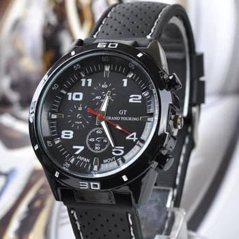 Top Luxusné Módne Značky Vojenské Quartz Hodinky Mužov Športové náramkové hodinky Hodiny Muž Relogio Masculino 8O2