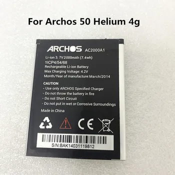 3,7 V 2000mAh Batéria AC2000A1 pre Archos 50 Hélium 4G Telefón