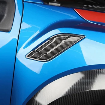 Carbon Fiber Auto Blatník odvzdušňovací Strane Otvor Kryt Výbava Nálepka pre Ford Raptor F150