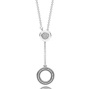 Šumivé Infinity Collier Spojených Kráľovskej Koruny Srdcia Daisy Kvetina Náhrdelník Pre 925 Sterling Silver Kúzlo Pandora Diy Šperky