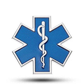 Auto Úprave Kovov Nálepky Hviezda Života Logo Modrá Pohotovostné Ambulancie Logo Odznak Auto Strane Blatník Batožinového Priestoru Dekorácie, Doplnky