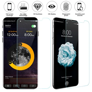 9H Tvrdeného Skla pre iPhone X ochranné sklo pre iPhone 7 8 6 plus screen protector pre iPhone XS MAX XR 6 6 5 5S SE sklo