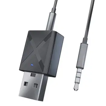 Mini Bluetooth 5.0 Audio Prijímač, Vysielač 3.5 Mm Aux Adaptér Bezdrôtovej Siete Pre Automobilovú Pc Tv Reproduktor, Konektor Pre Slúchadlá A Usb Power