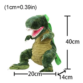 Kreatívne 3D Dinosaura Deti Batohy Zvierat Cartoon Deti Cestovné Školské tašky 066F