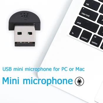 Mini USB Mikrofón pre Audio Adaptér Prenosný Priame Pripojenie USB Ovládač pre PC, Mac Kondenzátora Nahrávanie Microfone Ultra-široký
