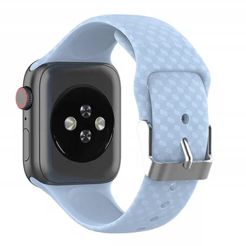 3D Textúry Popruh pre Apple hodinky 5 kapela 44 mm 40 mm iwatch kapela 38mm 42mm Športové Silikónové watchband náramok Apple hodinky 4 3 2 1 44