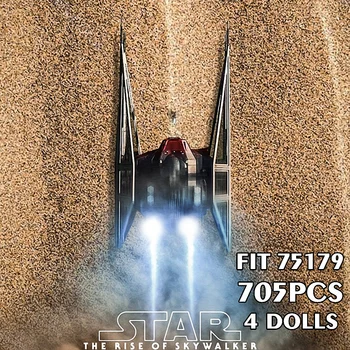 Nový Space Star Wars Poe Dameron na X-krídlo Snowspeeder Lietadla Kylo KRAVATU Fighter Fit 75273 Stavebné kamene, Tehly Hračky Dieťa Darček