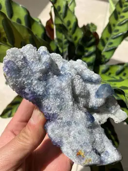 Prírodné modré fluorite minerálne vzor prírodný krištáľ reiki liečenie 890g