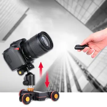 YELANGU L4X Motorizované Posúvač Kamery Video Dolly Elektrické Sledovať Jazdca s Diaľkovým pre Videokamera Akciu, Fotoaparát, Mobil