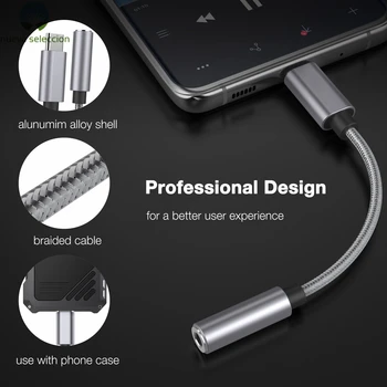 USB C Jack DAC Typ C do 3,5 mm USB Audio HiFi Zosilňovač Prenosné Dongle pre Slúchadlá, 24 Bit DAC pre Samsung Pixel OnePlus Xiao Win10