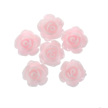 20pcs 3D Ružové Malé Ruže Kvet s Kamienkami Nail Art Decoration