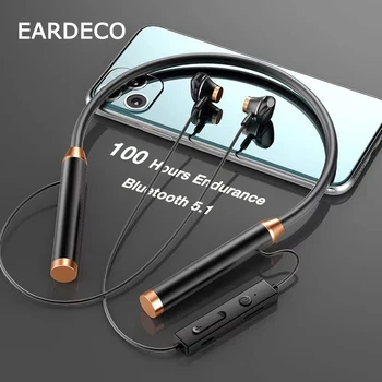 EARDECO 100 Hodinu Bezdrôtové Slúchadlá Slúchadlá 5.1 Bluetooth Slúchadlo Neckband S Mic Basy Stereo Slúchadlá Šport, Hudba Headset