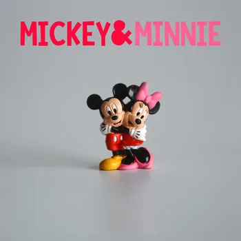 Disney 10pcs Mickey Mouse Mickey Objatie Minnie Obrázok Hračky Kolekcia Izba Tortu Dekorácie, Dekoratívne Materiály