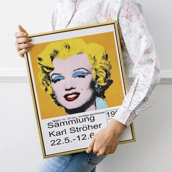 Andy Warhol Sammlung Karl Výstava, Plagát, Marilyn Monroe Portrét Plátno, Maľovanie, Populárne Umenie Moderné Dekoratívne Maľby