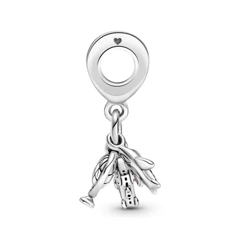 Nové 925 Silver charms Lietadlo, Globe & Kufor Visieť Kúzlo Fit Pôvodné Pandora náramok pre ženy módne letné šperky