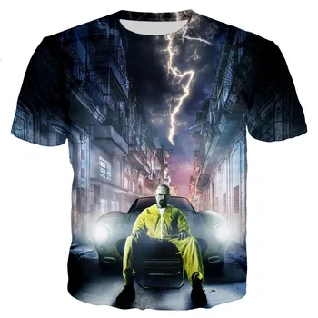 Breaking Bad TV series, Muži/ženy, Nové Módne Cool 3D Vytlačené T-shirts Ležérny Štýl Tričko Streetwear Plus Veľkosť Topy