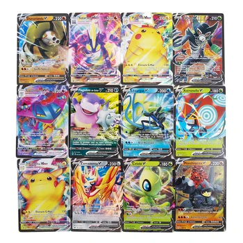 10-60Pcs anglickej Verzie Pokemon Karty VMAX GX Tag EX MEGA ENERGIE Svieti Karta Č Opakovať Hra Bitka Carte Obchodovanie Zbierka Hračiek
