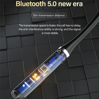 Lenovo Bezdrôtové Slúchadlá XE66 Pro 5.0 Bluetooth, 4 Reproduktory Stereo Dlhý Pohotovostný Čas Nepremokavé Dual Dynamické Slúchadlá Neckband