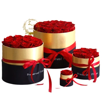 Večný Rose v Rubrike Zachované Skutočné Ruže Kvety s Box Set Najlepší Deň matiek Darček Romantický Valentines Umelé Kvety
