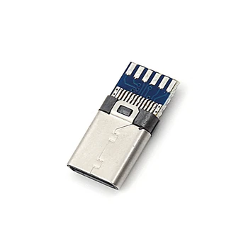 2 ks/Veľa USB 3.1 Typ C Muž Zástrčky DIY Spájky Kábel Zástrčku Pripojené PC Dosku SMT Veľkoobchod