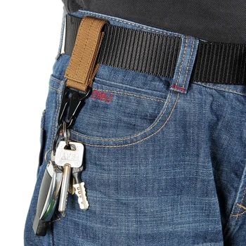 Vonkajšie multi-function opasku turistika batoh nylon visí pracky mužov taktické pás príslušenstvo nové keychain