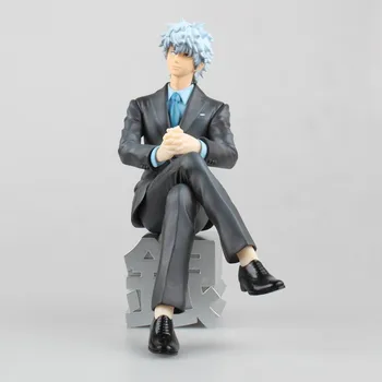 Hot Predaj Japonskom Anime G. E. M Gintama Sakata Gintoki Okuliare Obleku Sedí Ver PVC Akcie Obrázok Modelu Pekný Chlapec Hračky